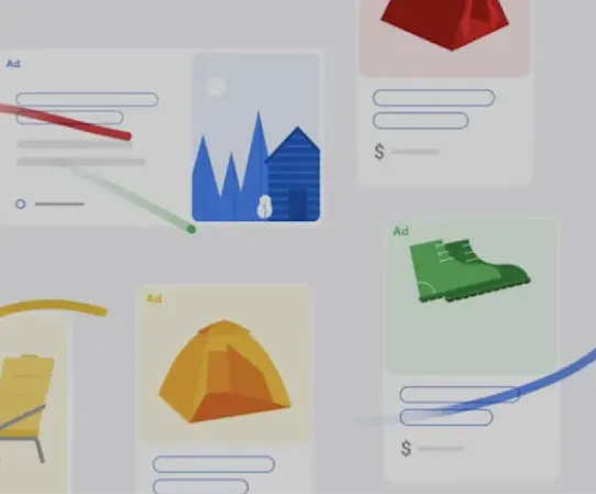 Ilustracija položaja oglasa u rezultatima Google pretraživanja